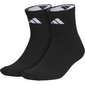 imageadidas Pure Training High Quarter Sports Performance Socks 2PairBlackWhiteOnix Grey