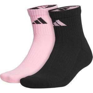 imageadidas Pure Training High Quarter Sports Performance Socks 2PairTrue PinkBlack