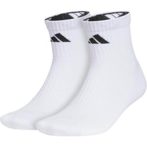 imageadidas Pure Training High Quarter Sports Performance Socks 2PairWhiteBlack