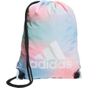 imageadidas Ready Sackpack Drawstring Backpack for Women and Men Lightweight Small Gym Bag BlackGold Metallic One SizeDazed Gradient Clear SkyWhite