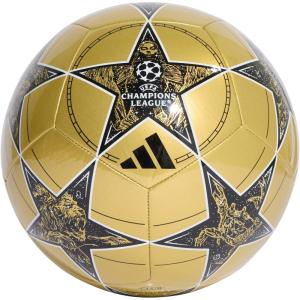 imageadidas UEFA Champions League Club Soccer BallGold MetallicBlackWhite