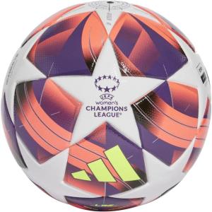 imageadidas UEFA Champions League Soccer BallWhiteAurora BlackTurboSilver Metallic