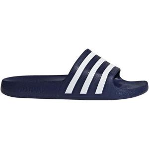 imageadidas Unisex Adult Adilette Aqua SlideDark BlueWhiteDark Blue