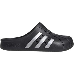 imageadidas Unisex Adult Adilette Clog Slide SandalCore BlackSilver MetallicCore Black