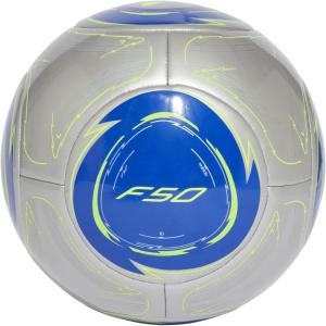 imageadidas Unisex Messi Club Soccer BallSilver MetallicLucid BlueSolar Yellow
