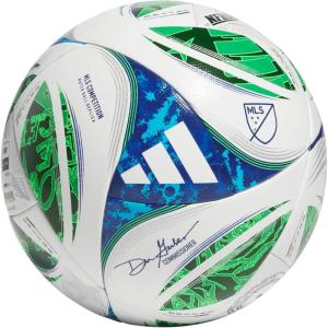 imageadidas UnisexAdult MLS Competition Soccer BallWHITEGREENSOLBLUGLOBLU