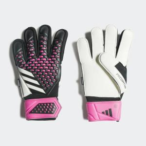 imageadidas UnisexAdult Match Fingersave Predator Goalie GlovesBlackWhiteTeam Shock Pink