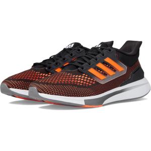 imageadidas Womens Eq21 Run ShoeBlackSolar OrangeIron Metallic