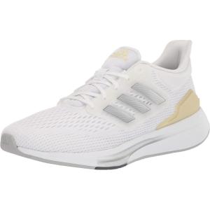 imageadidas Womens Eq21 Run ShoeWhiteMatte SilverSandy Beige Metallic
