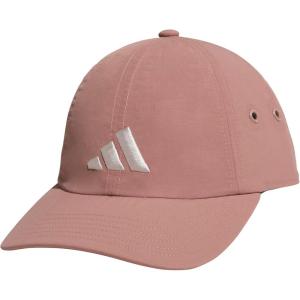 imageadidas Womens Influencer 3 Relaxed Strapback Adjustable Fit HatWarm Clay PinkWonder Alumina Grey