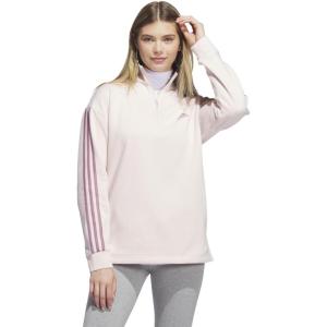 imageadidas Womens QuarterZip Fleece SweatshirtWonder Quartz