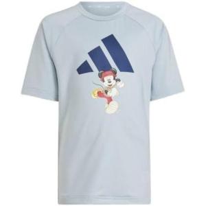 imageadidas boys Disney Mickey Mouse Tshirt SetWonder BlueDark BlueCrew Yellow