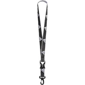 imageadidas unisexadult Lanyard for Keys Id Badge Holder Keychain With Breakaway Buckle20 Black