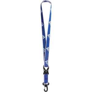 imageadidas unisexadult Lanyard for Keys Id Badge Holder Keychain With Breakaway Buckle20 Royal Blue