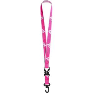 imageadidas unisexadult Lanyard for Keys Id Badge Holder Keychain With Breakaway Buckle20 Shock Pink
