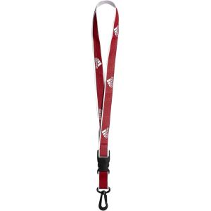 imageadidas unisexadult Lanyard for Keys Id Badge Holder Keychain With Breakaway BuckleTeam Power RedWhite