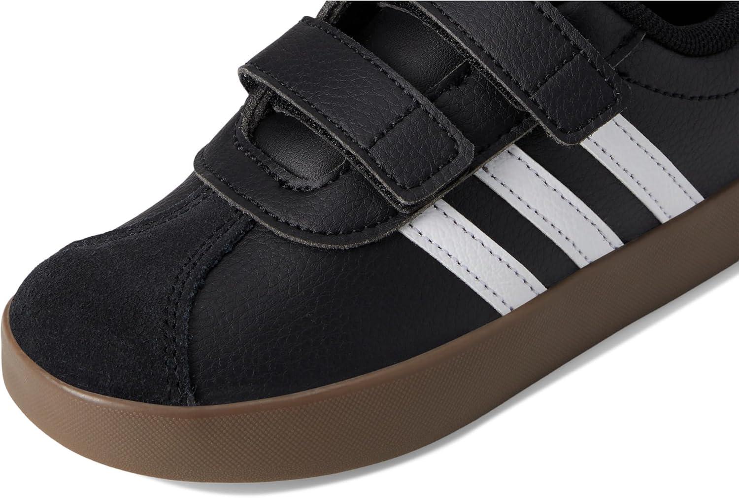 imageAdidas BabyBoys Vl Court 30 Hook ampamp Loop SneakerBlackWhiteWhite