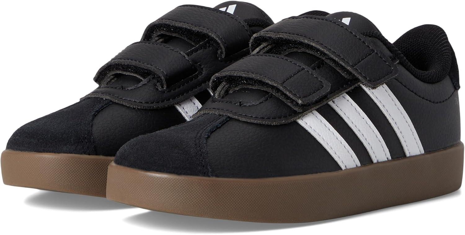 imageAdidas BabyBoys Vl Court 30 Hook ampamp Loop SneakerBlackWhiteWhite