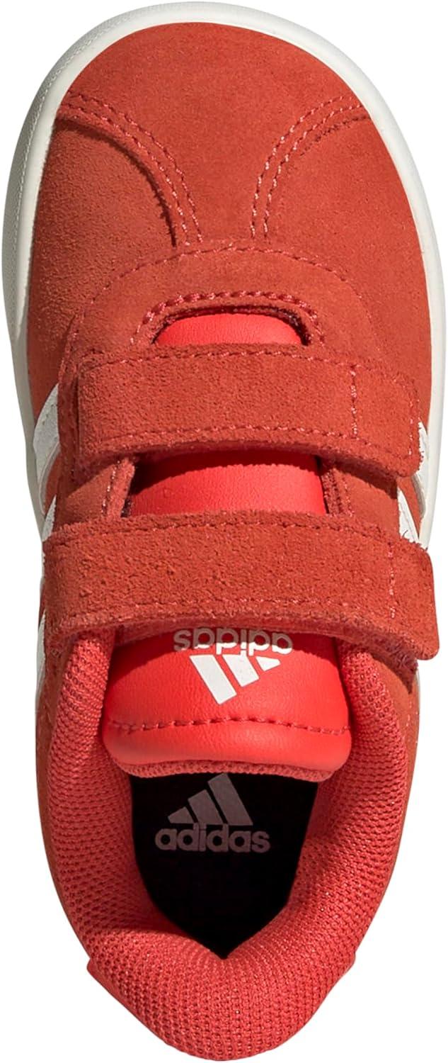imageAdidas BabyBoys Vl Court 30 Hook ampamp Loop SneakerBright RedWhiteOff White