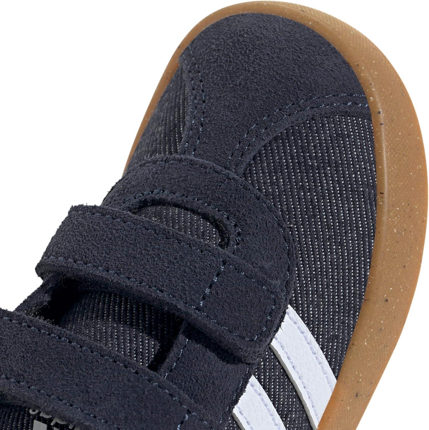 imageAdidas BabyBoys Vl Court 30 Hook ampamp Loop SneakerInkWhiteGum