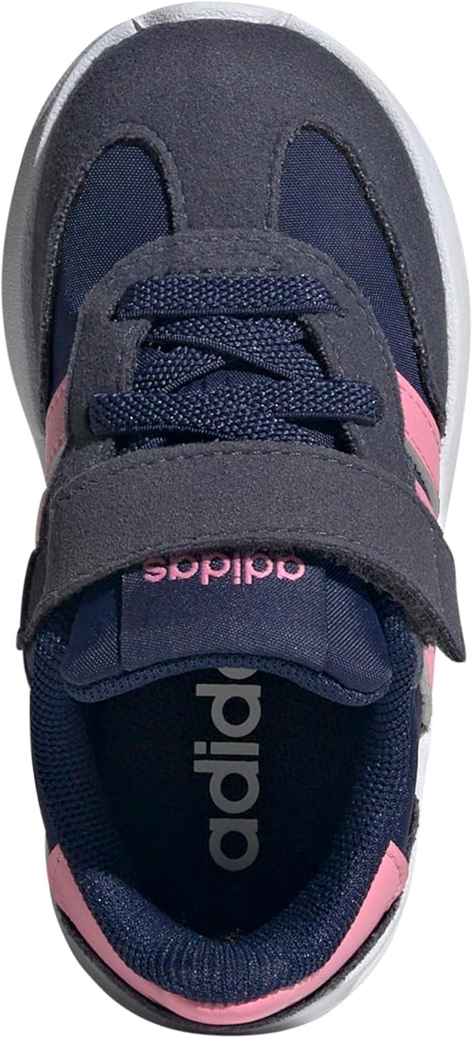 imageadidas Baby Boys Run 70s 20 SneakersDark BlueBliss PinkShadow Navy