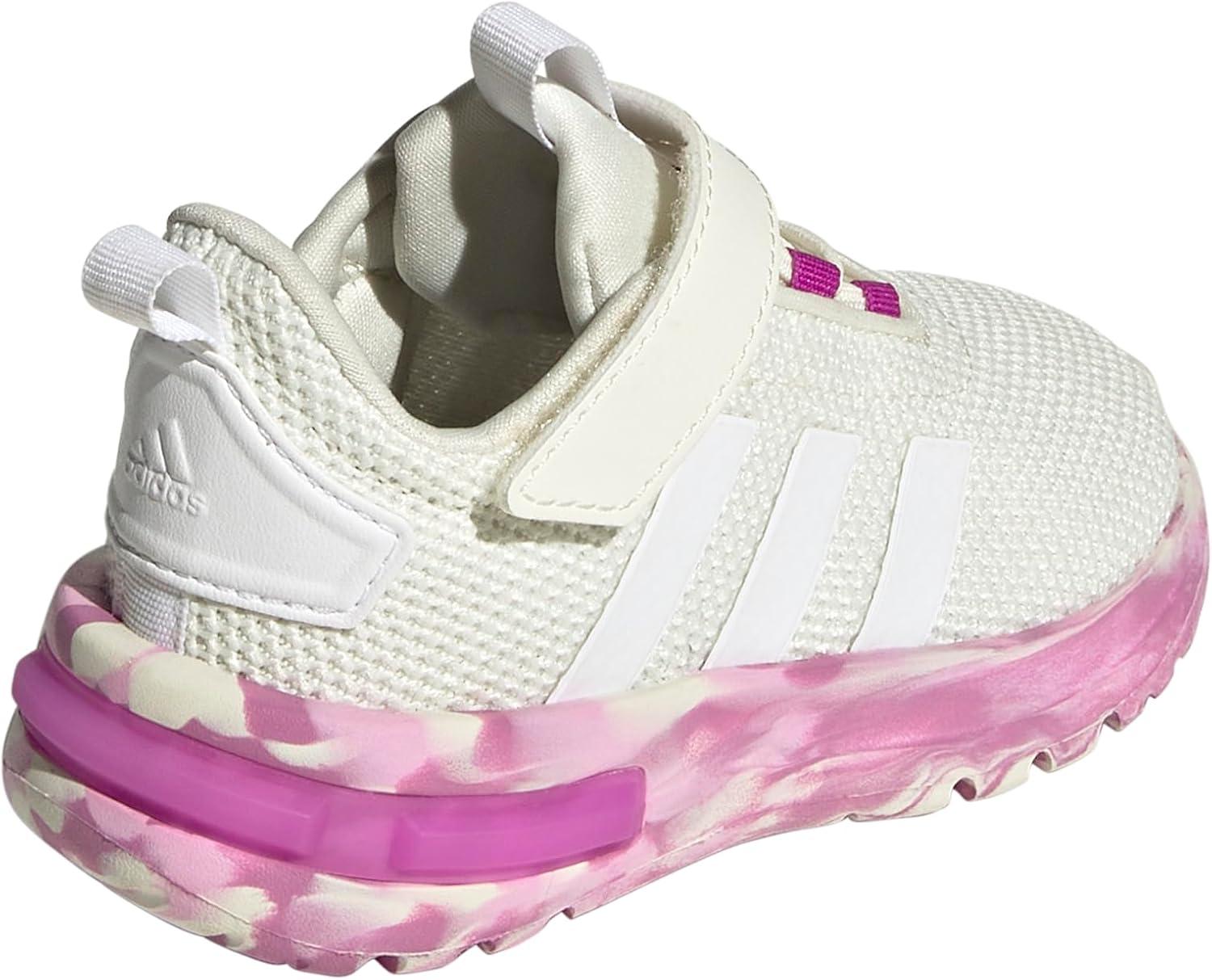 imageadidas BabyBoys Racer Tr23 SneakerIvoryWhiteFlash Pink