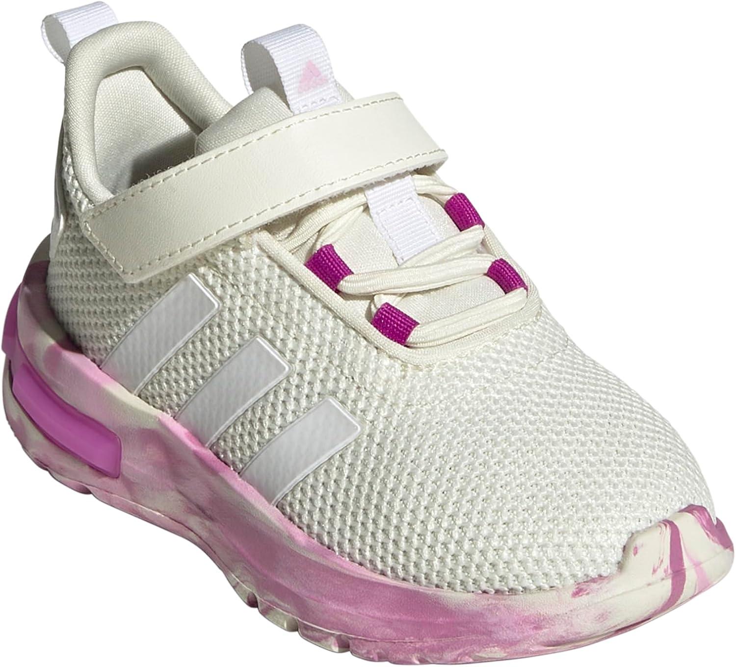 imageadidas BabyBoys Racer Tr23 SneakerIvoryWhiteFlash Pink