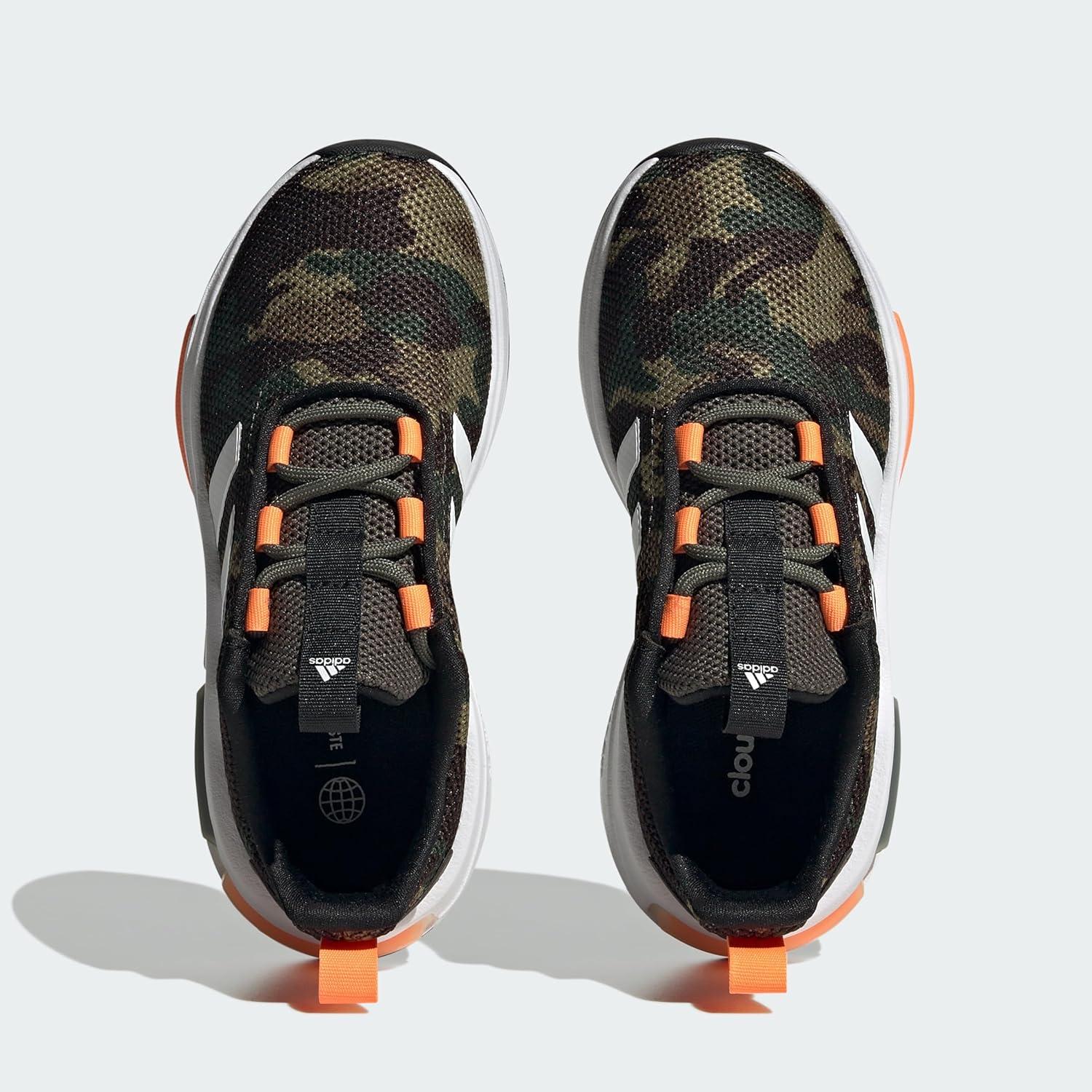 imageadidas BabyBoys Racer Tr23 SneakerShadow OliveFootwear WhiteScreaming Orange