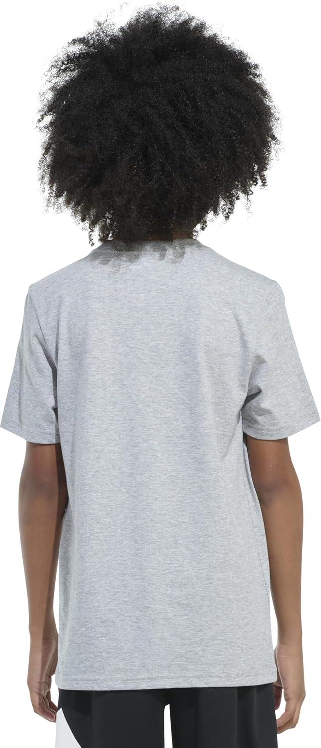 imageadidas Boys Short Sleeve Graphic TShirtHeather Grey Baseball Cards