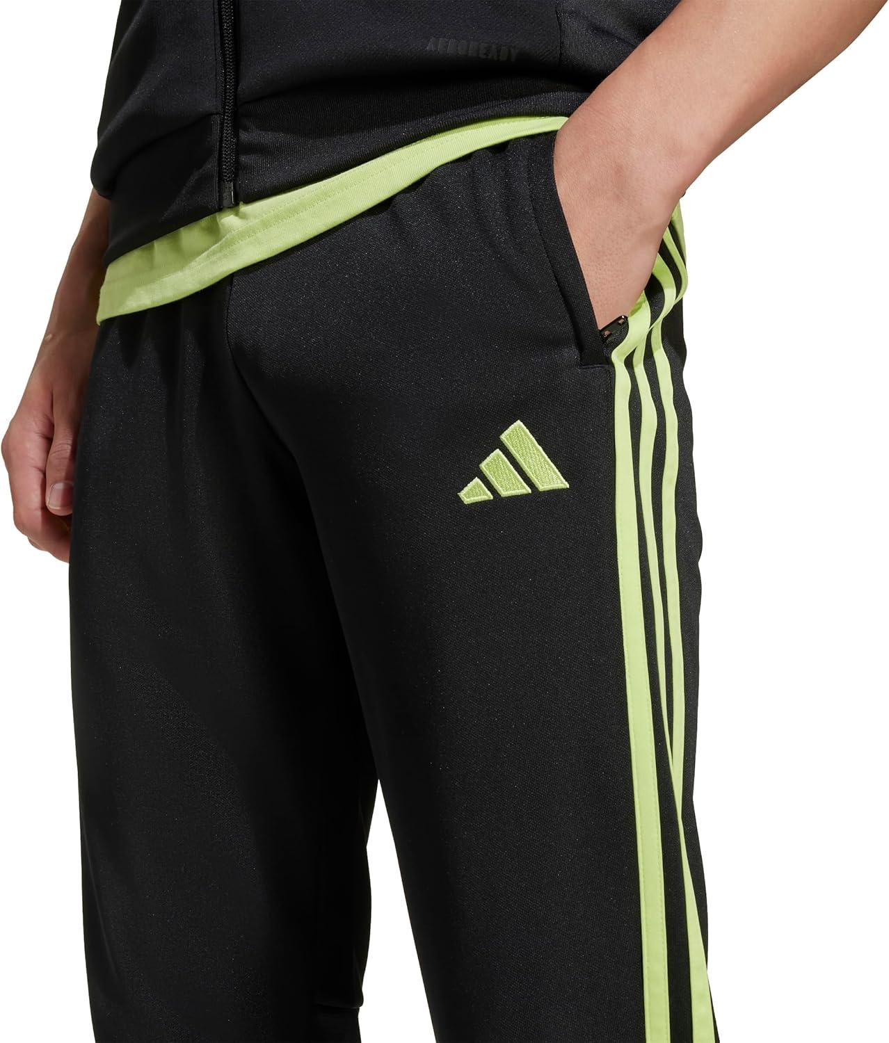 imageadidas Boys Tiro 25 Essentials Training PantsBlackPulse Lime