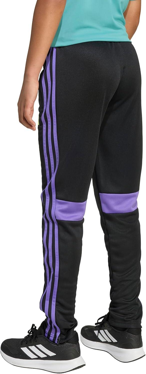 imageadidas Boys Tiro 25 Essentials Training PantsBlackPurple RushLucid Lemon