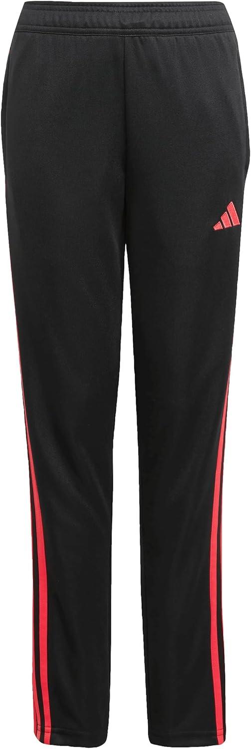 imageadidas Boys Tiro 25 Essentials Training PantsBlackSemi Lucid Red