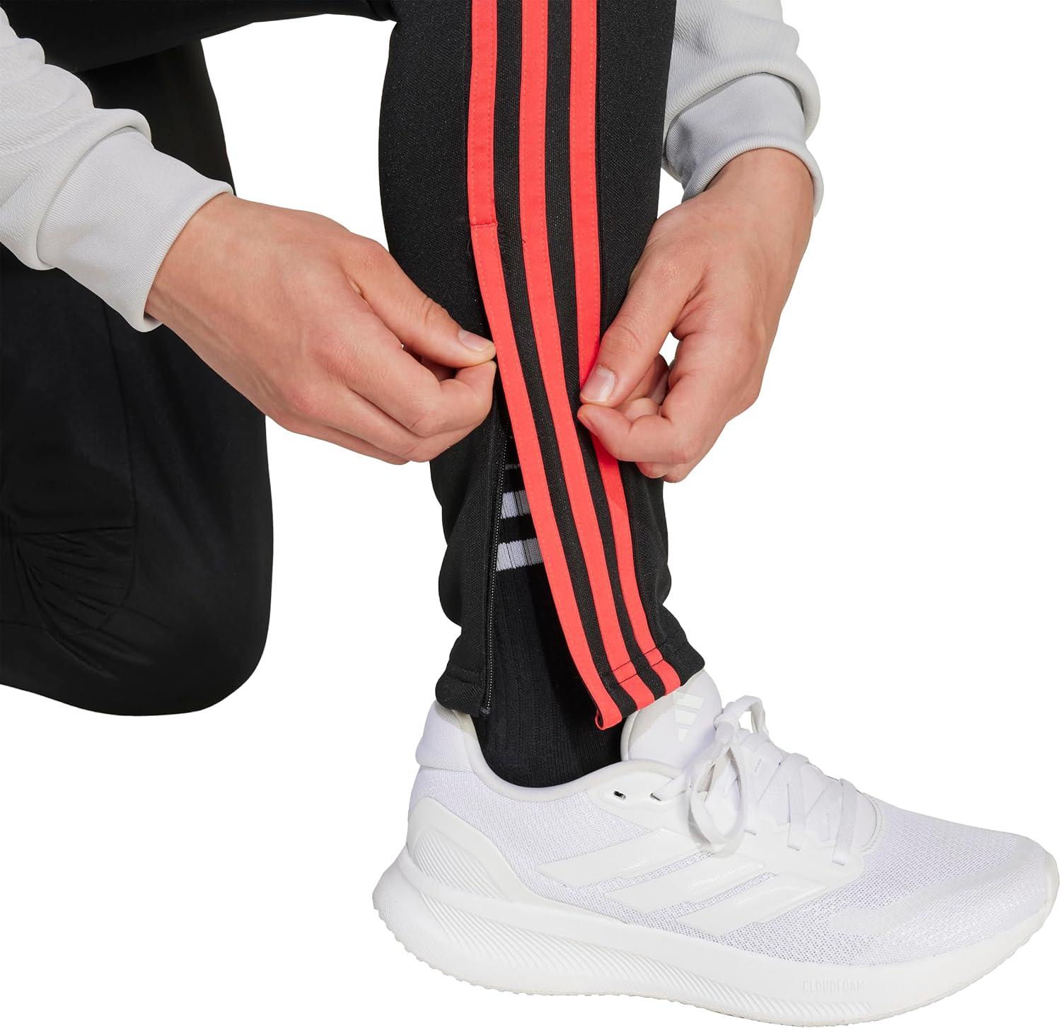 imageadidas Boys Tiro 25 Essentials Training PantsBlackSemi Lucid Red