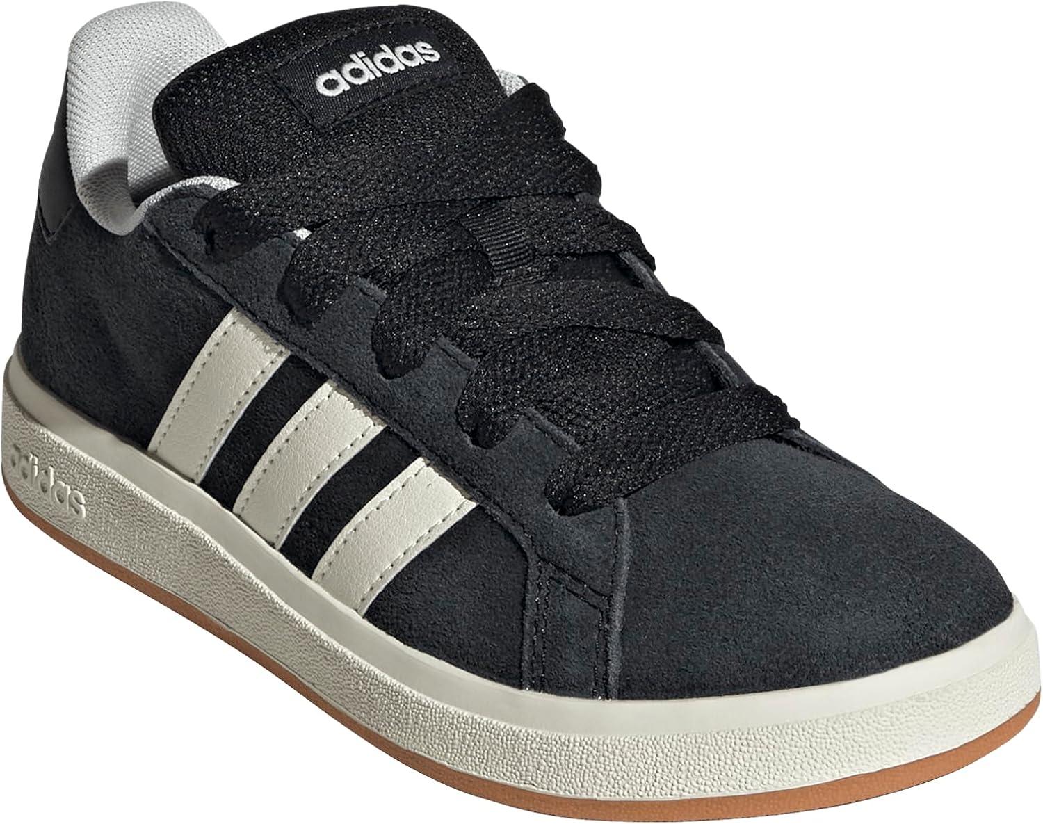 imageadidas Kids Grand Court 00s SneakersBlackOff WhiteGum
