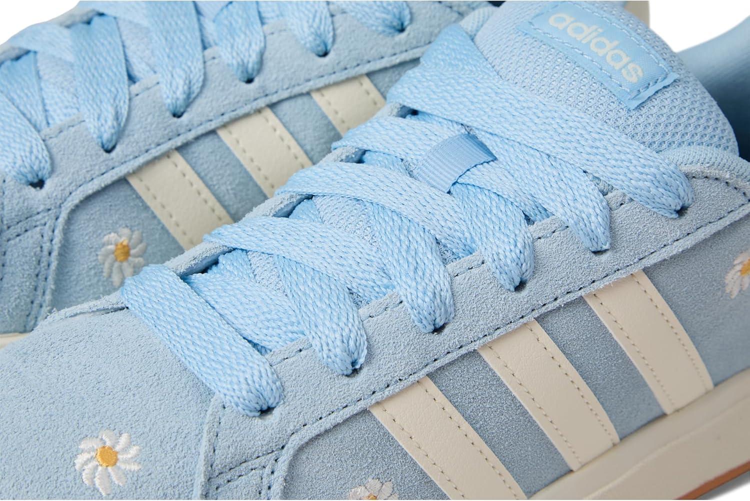 imageadidas Kids Grand Court 00s SneakersClear SkyOff WhiteGum