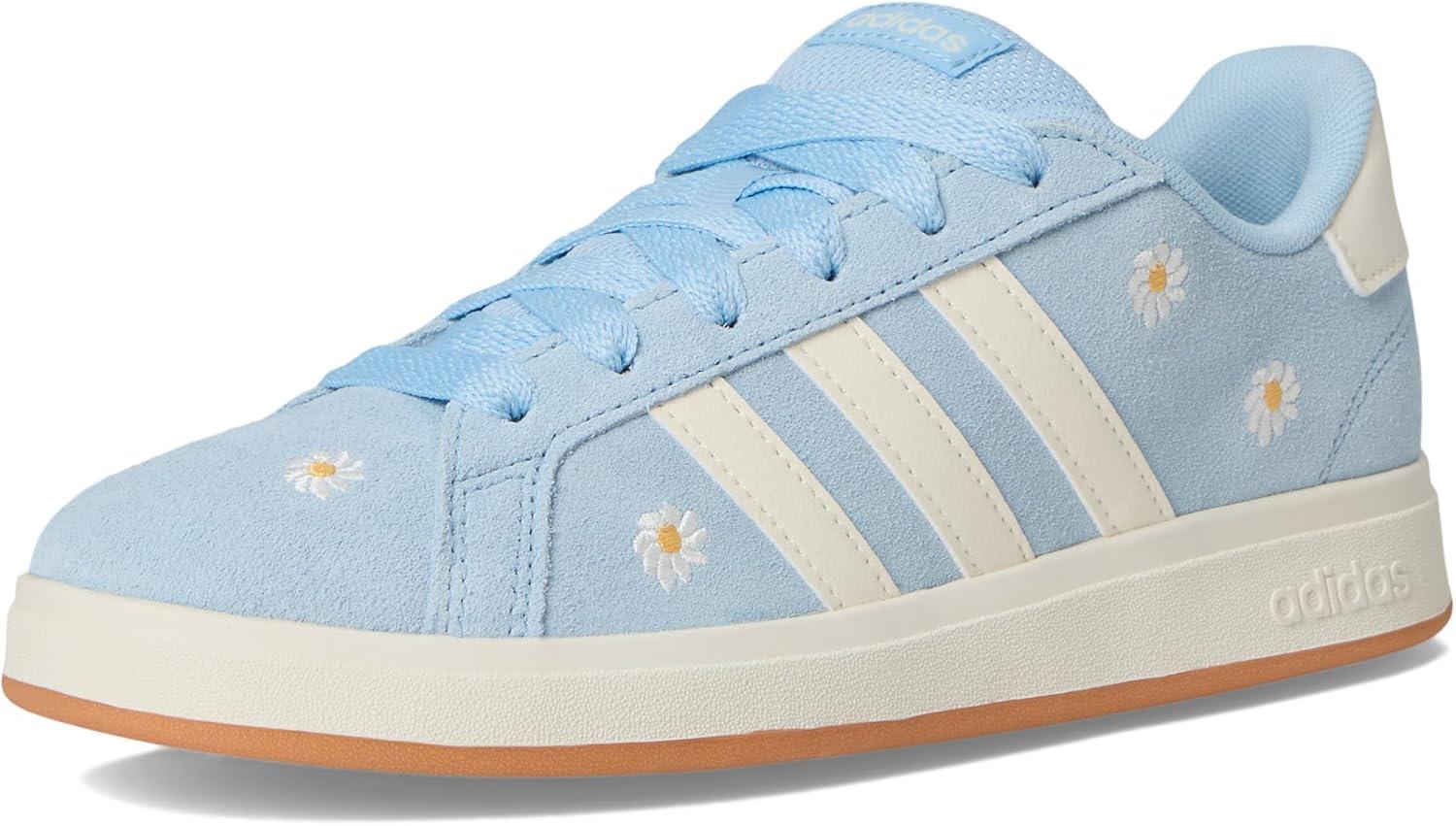 imageadidas Kids Grand Court 00s SneakersClear SkyOff WhiteGum