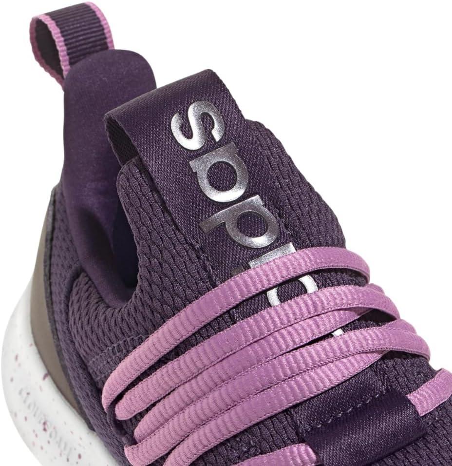 imageadidas Kids Lite Racer Adapt 70 SneakersAurora PlumPreloved PurpleWhite