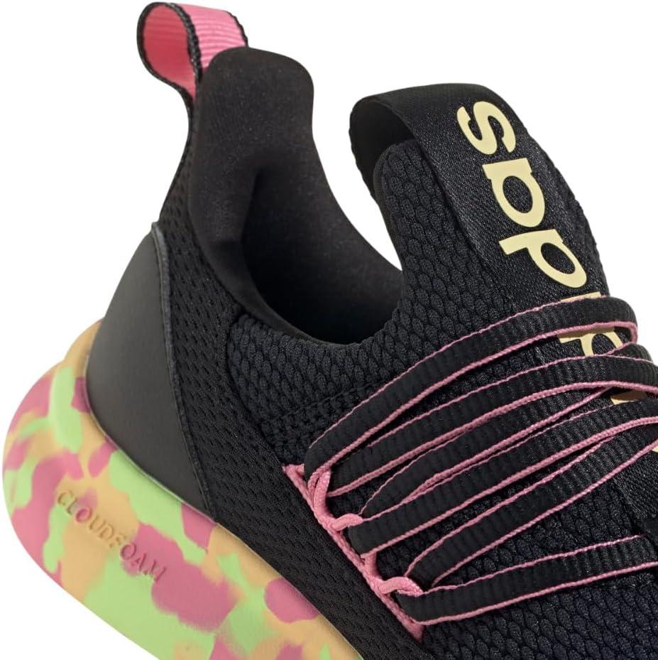 imageadidas Kids Lite Racer Adapt 70 SneakersBlackBliss PinkBlack