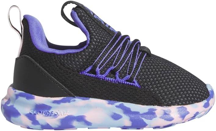 imageadidas Kids Lite Racer Adapt 70 SneakersBlackClear PinkCobalt Blue