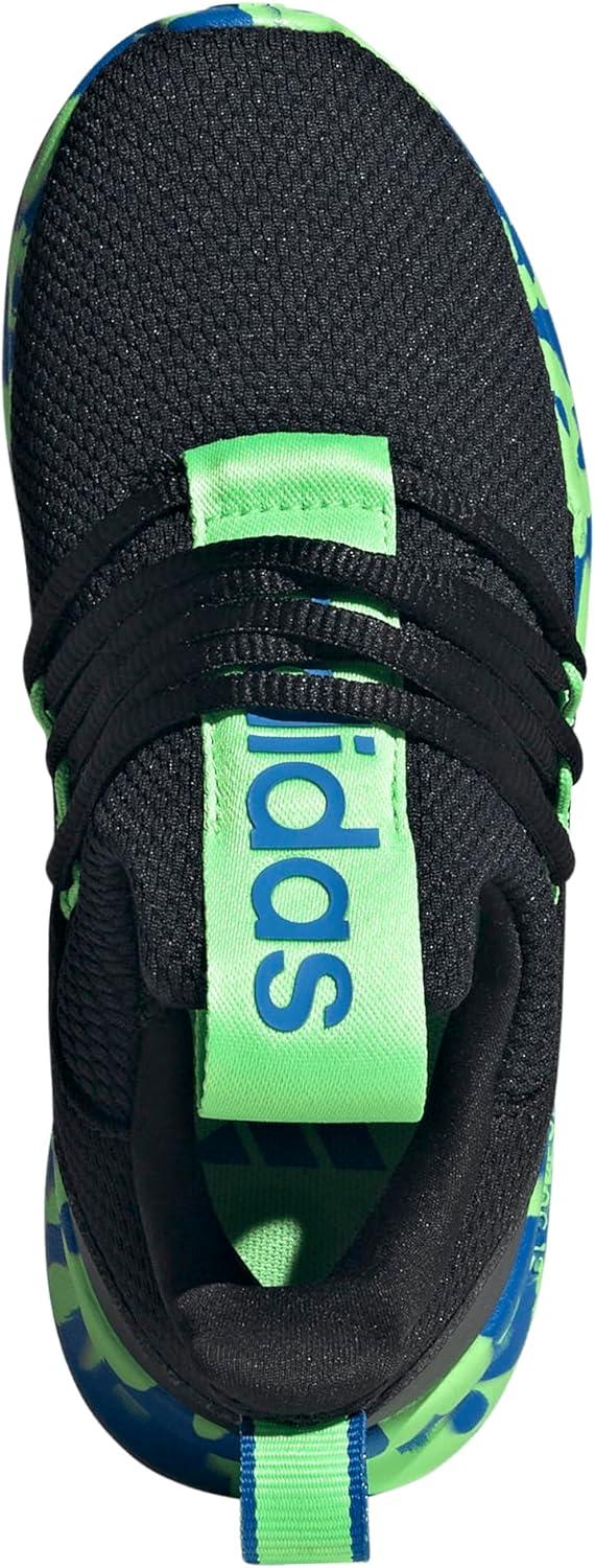 imageadidas Kids Lite Racer Adapt 70 SneakersBlackLime BurstBright Royal