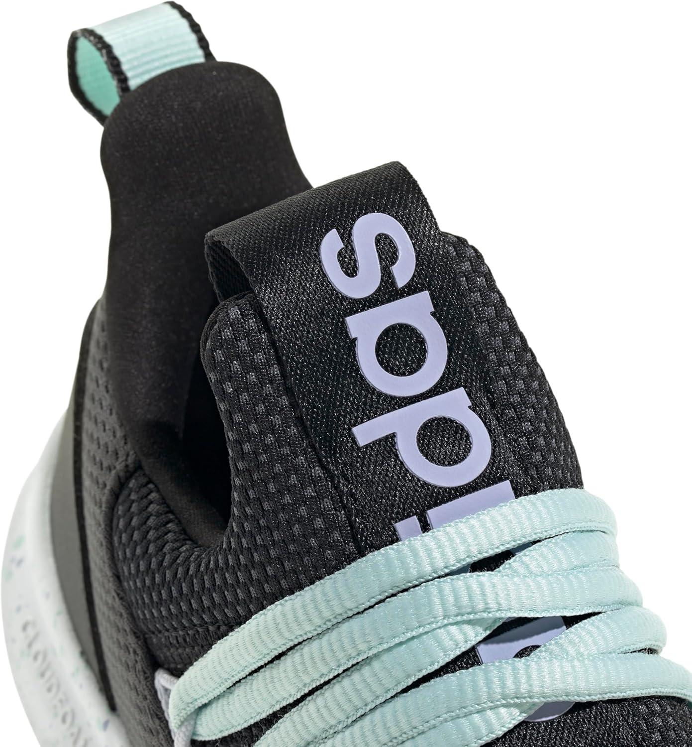 imageadidas Kids Lite Racer Adapt 70 SneakersBlackViolet ToneHalo Mint