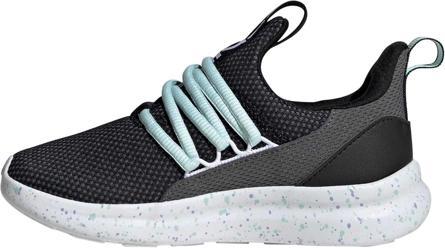 imageadidas Kids Lite Racer Adapt 70 SneakersBlackViolet ToneHalo Mint