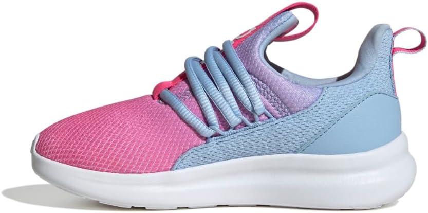 imageadidas Kids Lite Racer Adapt 70 SneakersBlueLucid PinkWhite