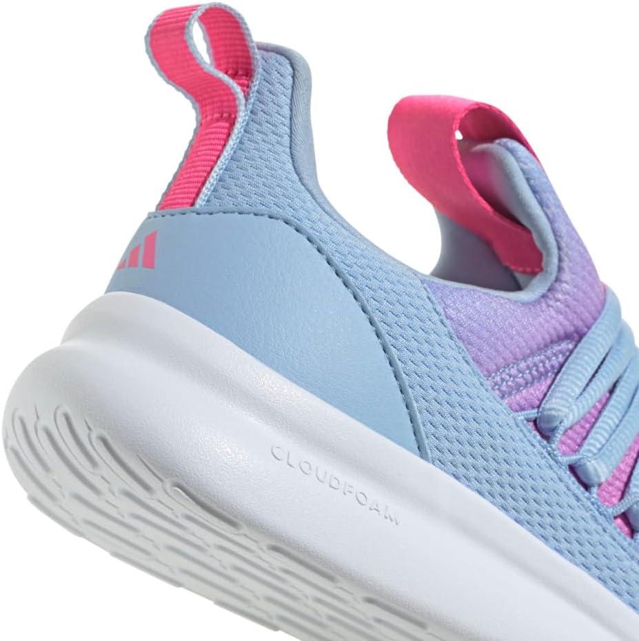 imageadidas Kids Lite Racer Adapt 70 SneakersBlueLucid PinkWhite