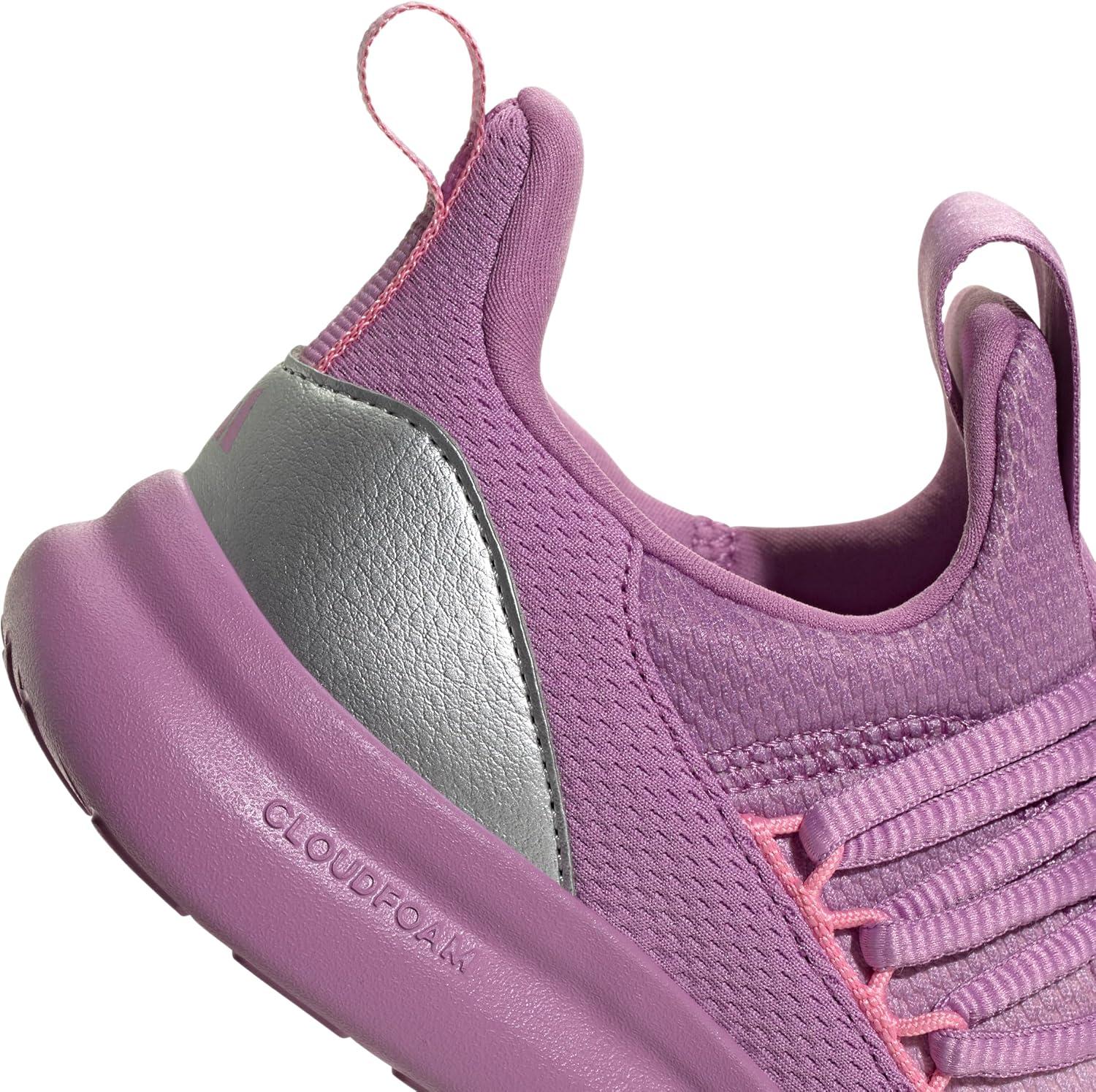 imageadidas Kids Lite Racer Adapt 70 SneakersClear PinkPreloved PurpleBliss Pink