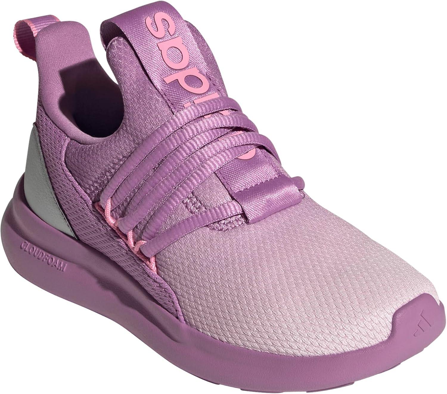 imageadidas Kids Lite Racer Adapt 70 SneakersClear PinkPreloved PurpleBliss Pink