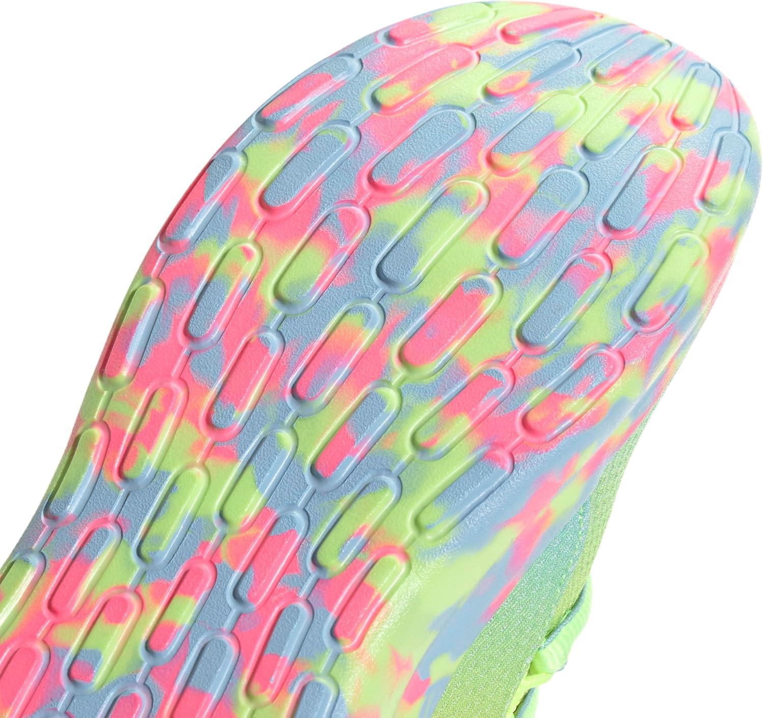 imageadidas Kids Lite Racer Adapt 70 SneakersClear SkyYellowBeam Pink