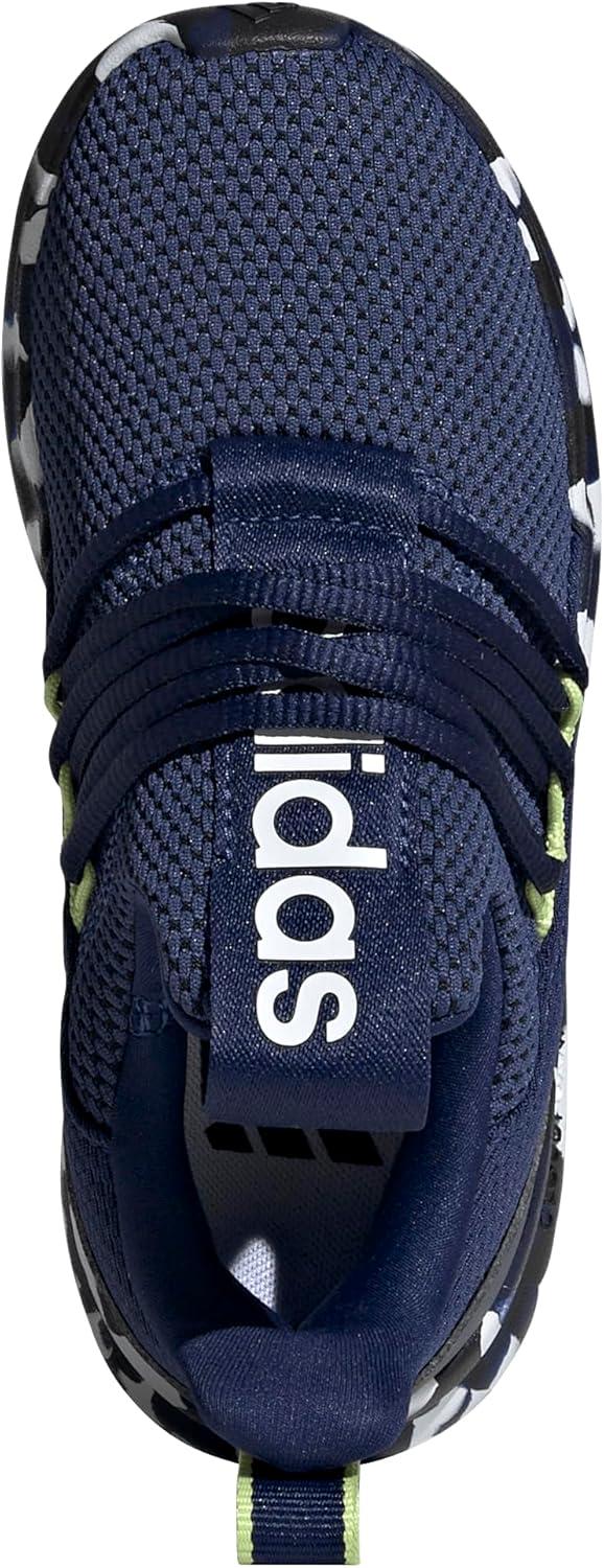 imageadidas Kids Lite Racer Adapt 70 SneakersDark BlueWhitePulse Lime