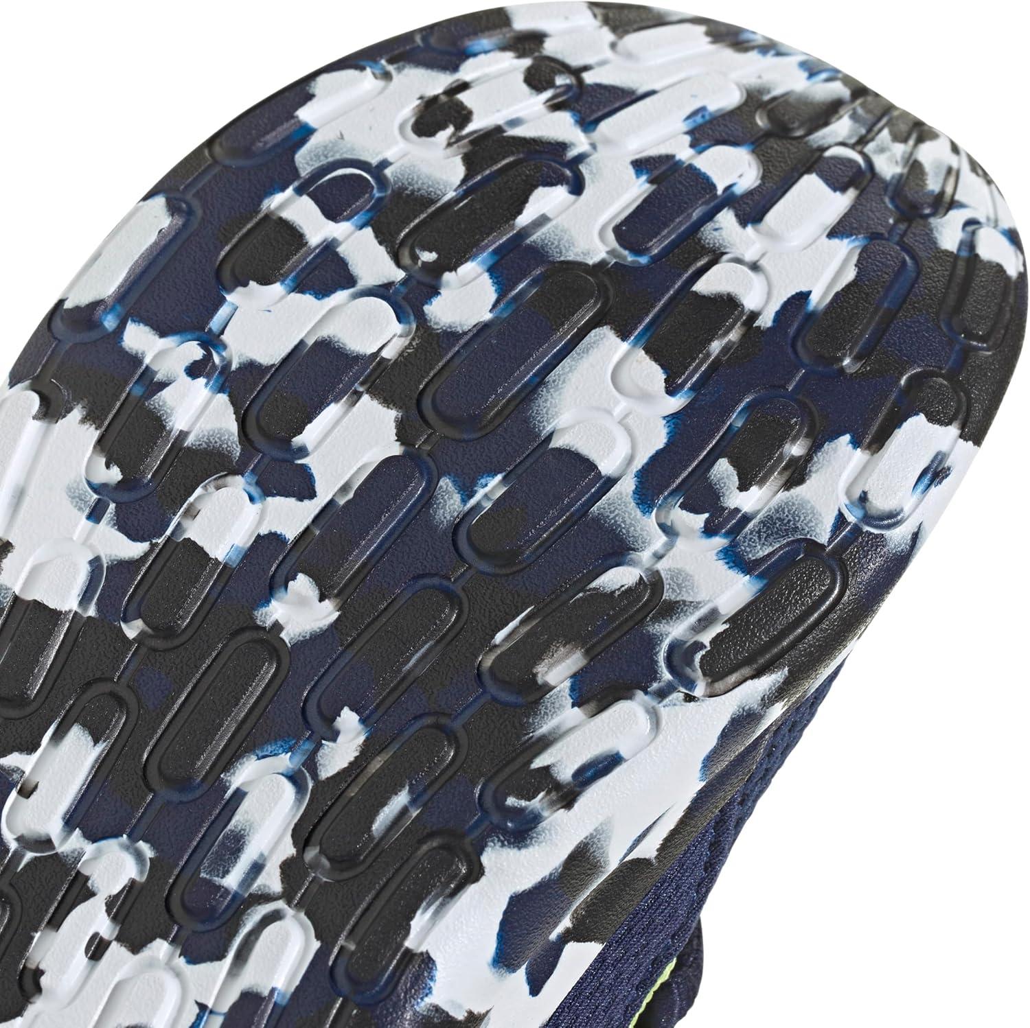 imageadidas Kids Lite Racer Adapt 70 SneakersDark BlueWhitePulse Lime