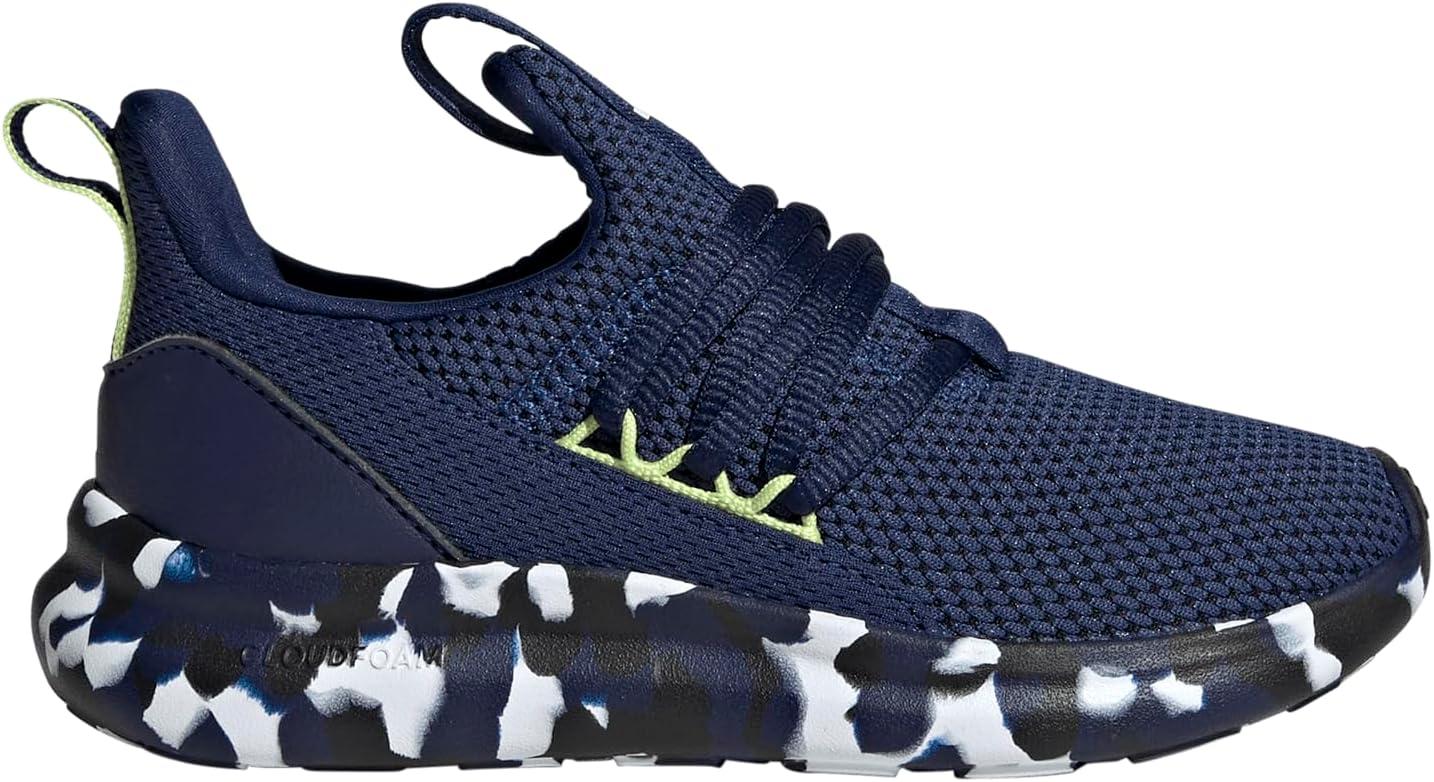 imageadidas Kids Lite Racer Adapt 70 SneakersDark BlueWhitePulse Lime